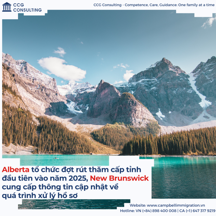 ALBERTA TỔ CHỨC ĐỢT RÚT THĂM CẤP TỈNH ĐẦU TIÊN VÀO NĂM 2025, NEW BRUNSWICK CUNG CẤP THÔNG TIN CẬP NHẬT VỀ QUÁ TRÌNH XỬ LÝ HỒ SƠ