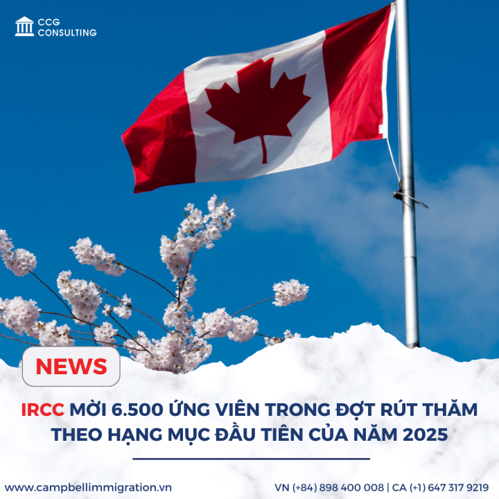 IRCC MỜI 6.500 ỨNG VIÊN TRONG ĐỢT RÚT THĂM THEO HẠNG MỤC ĐẦU TIÊN CỦA NĂM 2025