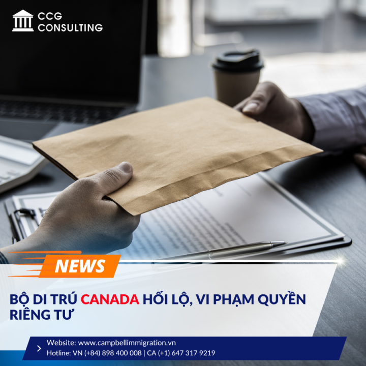 BỘ DI TRÚ CANADA HỐI LỘ, VI PHẠM QUYỀN RIÊNG TƯ