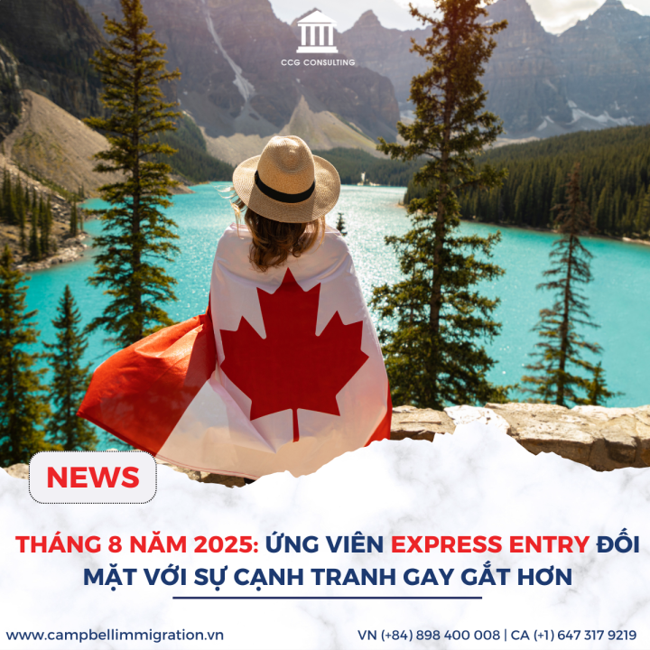 THÁNG 8 NĂM 2025: ỨNG VIÊN EXPRESS ENTRY ĐỐI MẶT VỚI SỰ CẠNH TRANH GAY GẮT HƠN