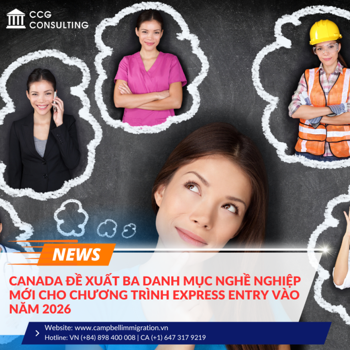 CANADA ĐỀ XUẤT BA DANH MỤC NGHỀ NGHIỆP MỚI CHO CHƯƠNG TRÌNH EXPRESS ENTRY VÀO NĂM 2026